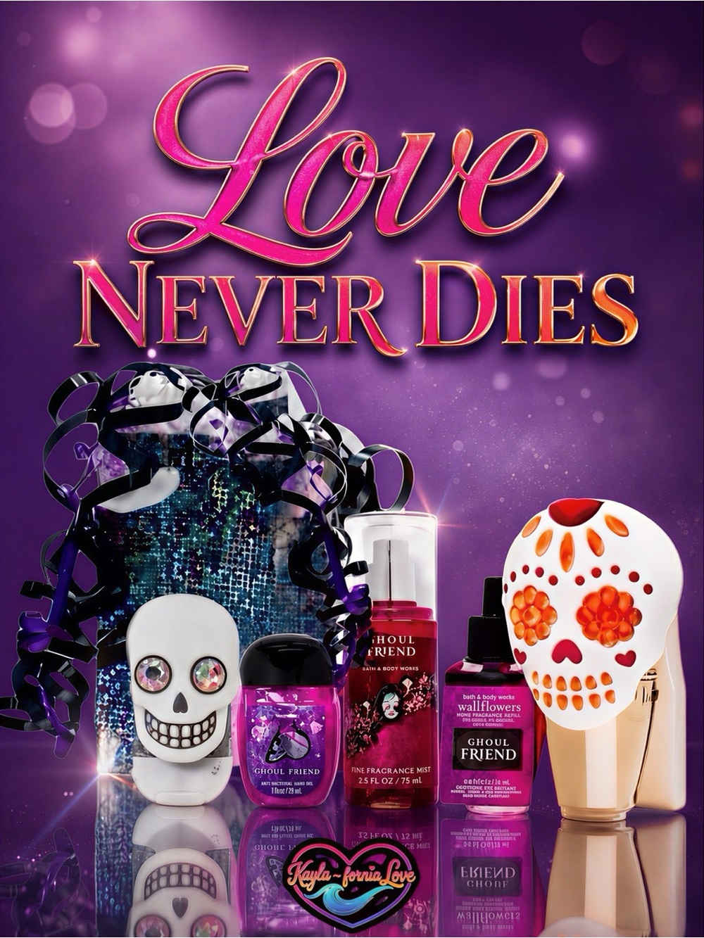 BBW 💀🎀 Ghoul Friend 🎀💀 8 pc Halloween gift set NWT